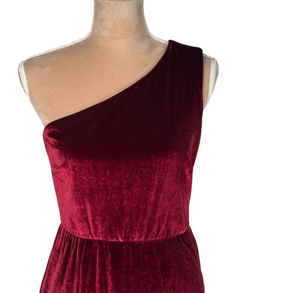 Baltic Born Tatiana Velvet Maxi Dress Merlot Formal Gown Party Evening Sz Lg - Picture 3 of 13
